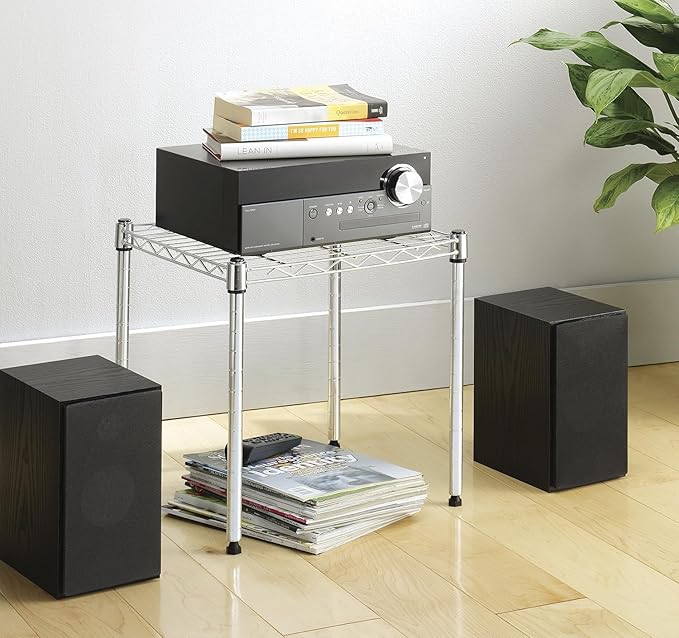 Xcity Storage Shelves, 1 Tier Heavy Duty Metal Shelving Unit, 350 LBS Capacity - Image 2