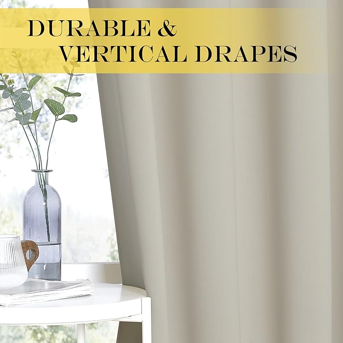 NICETOWN Blackout Curtain for Living Room, Thermal Insulated Solid Grommet - Image 6