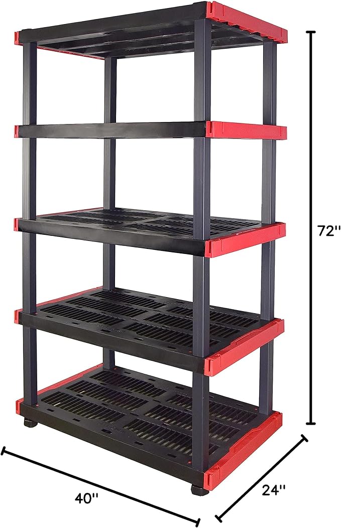 CX Craftsman 5-Tier Highly Durable Storage Rack, 5 Shelves That Support up to - Image 3