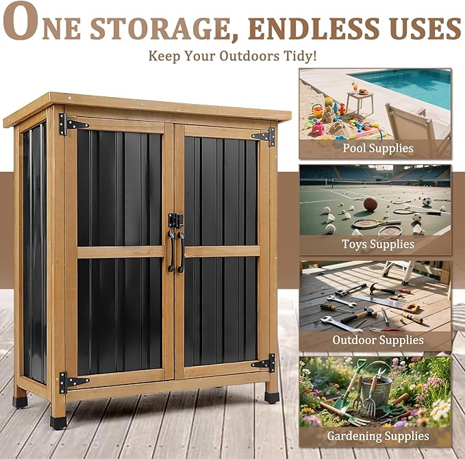 PetsCosset Weatherproof Outdoor Storage Cabinet - Image 4