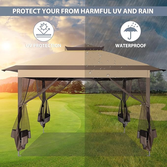 COBIZI 11x11 FT Pop up Gazebo Canopy Tent - Image 4