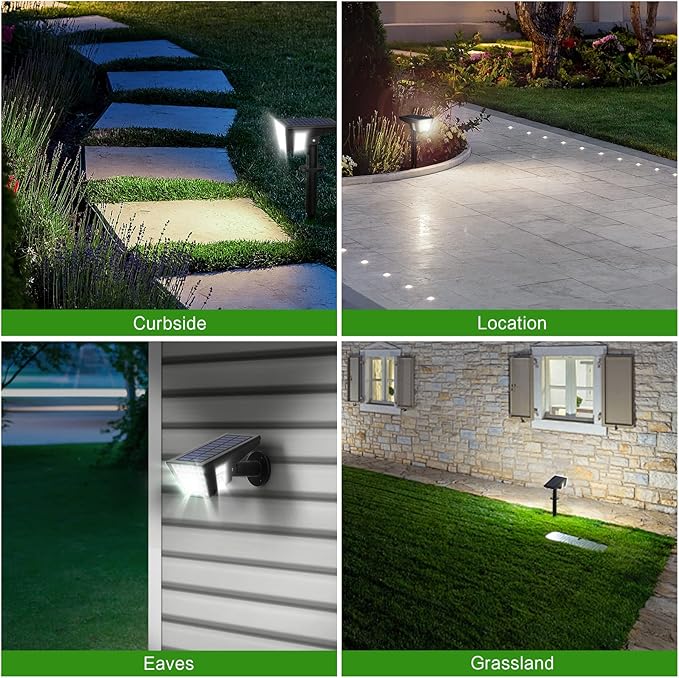 Solar Spot Lights Outdoor, 53 LEDs IP65 Waterproof Solar Lights Outdoor - Image 4