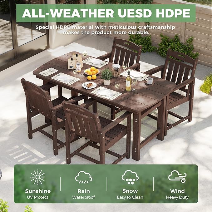 5-Piece Outdoor Dining Furniture Set - Image 3