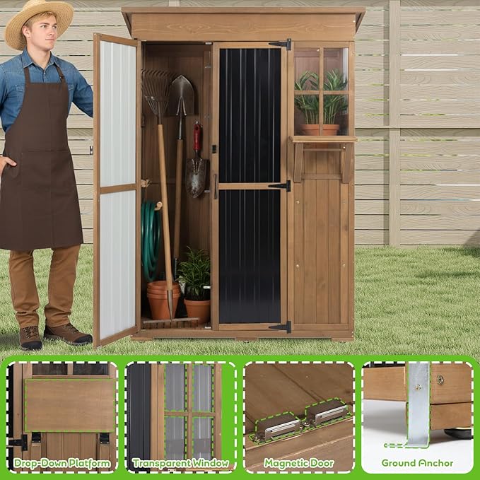 51" L Outdoor Storage Cabinet Waterproof - Image 4
