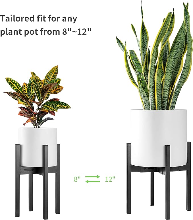 FaithLand Plant Stand, Adjustable Size Fits 8 9 10 11 12 Inches Plant Pot - Image 6