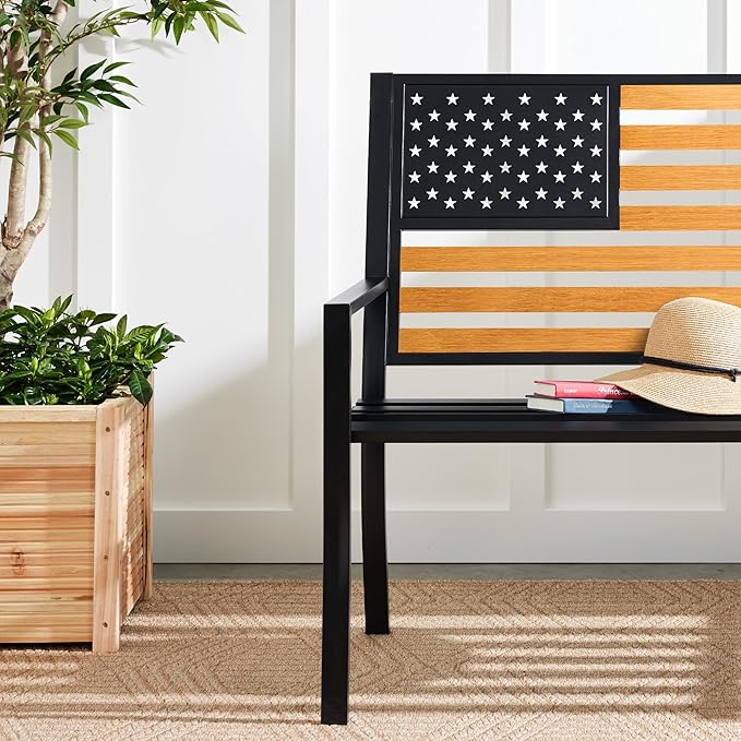 Best Choice Products Outdoor Bench 2-Person Steel Indoor/Outdoor Bench - Image 3