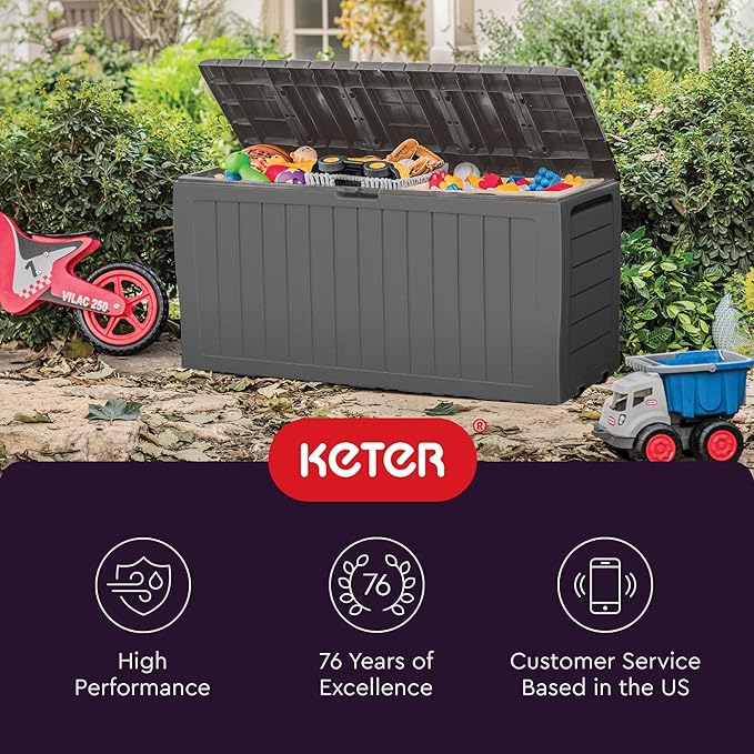 Keter Marvel Plus 71 Gallon Resin Outdoor Storage Box - Image 11