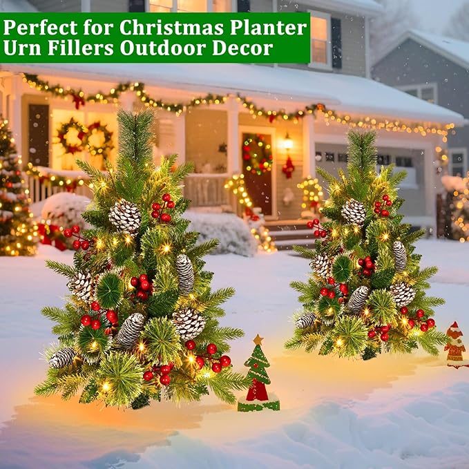 2 Pack Outdoor Christmas Tree Urn Fillers - Image 5