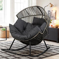 Vongrasig Wicker Rocking Egg Chair PE Rattan by Vongrasig