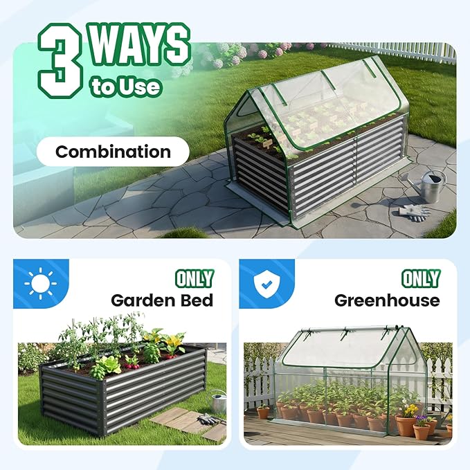 Quictent Raised Garden Bed Galvanized Raised Beds - Image 3