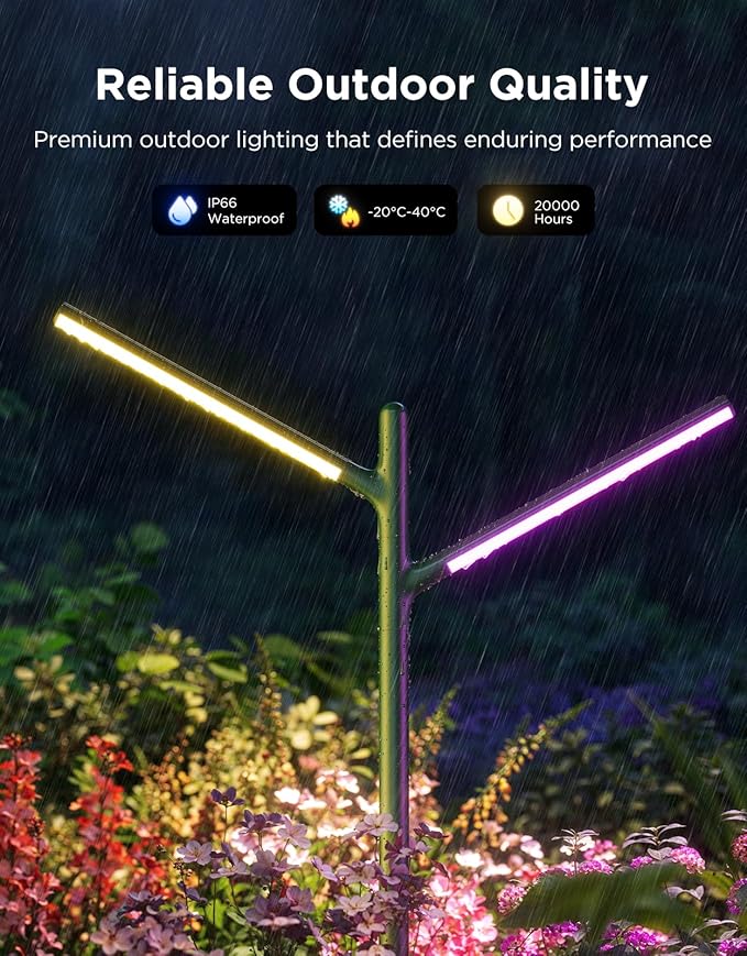 Govee Outdoor Garden Lights 2 Pack, RGBWWIC Smart LED Pathway Lights - Image 7