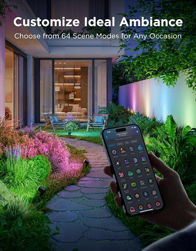 Govee Outdoor Spot Lights 2, IP67 Waterproof Spotlights, Landscape Lights Work - Image 5