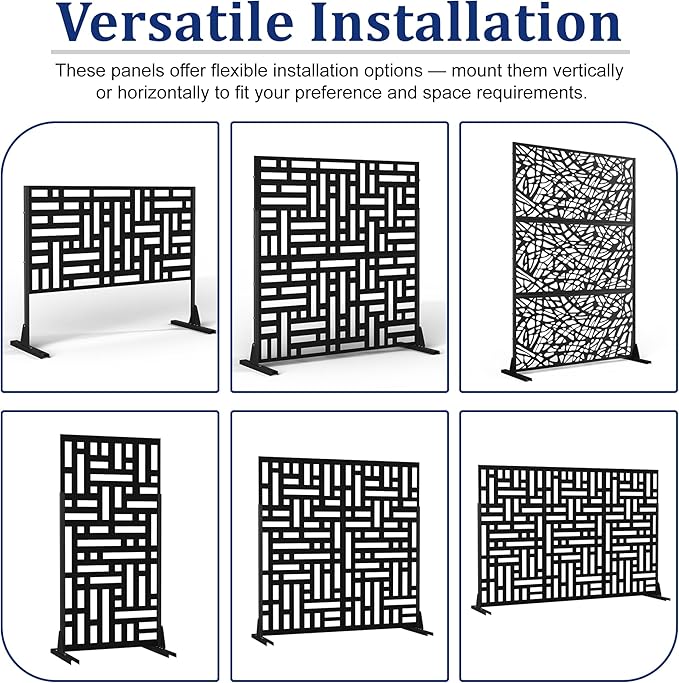 Outdoor Privacy Screen, Freestanding Privacy Fence Panels - Image 5
