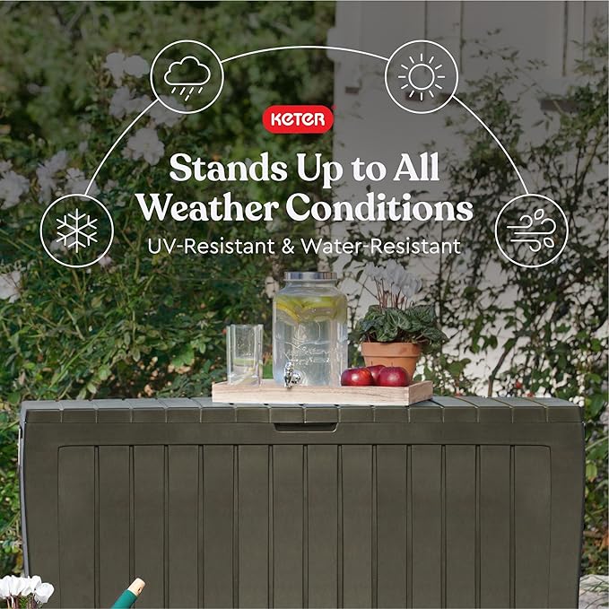 Keter Marvel Plus 71 Gallon Resin Outdoor Storage Box - Image 3