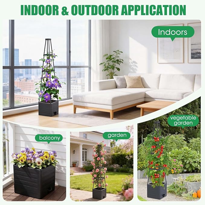 4 Pack Raised Garden Bed Planter Box - Image 5
