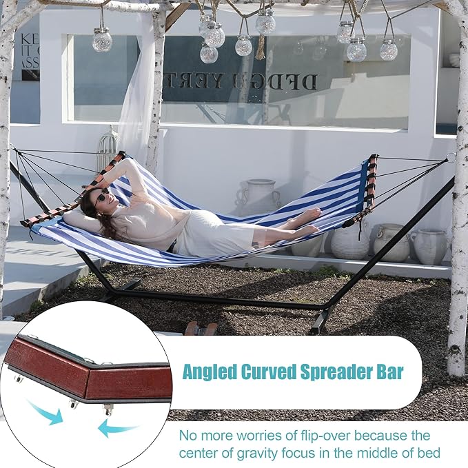 TegerDeger 12FT 2 Person Hammock Large Hammock Quick Dry 450LB Capacity - Image 3