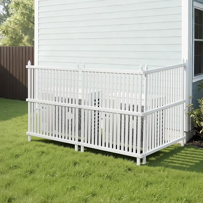VEVOR 3 Panels Outdoor Privacy Screen, 36 x 45 in Air Conditioner Fence - Image 8