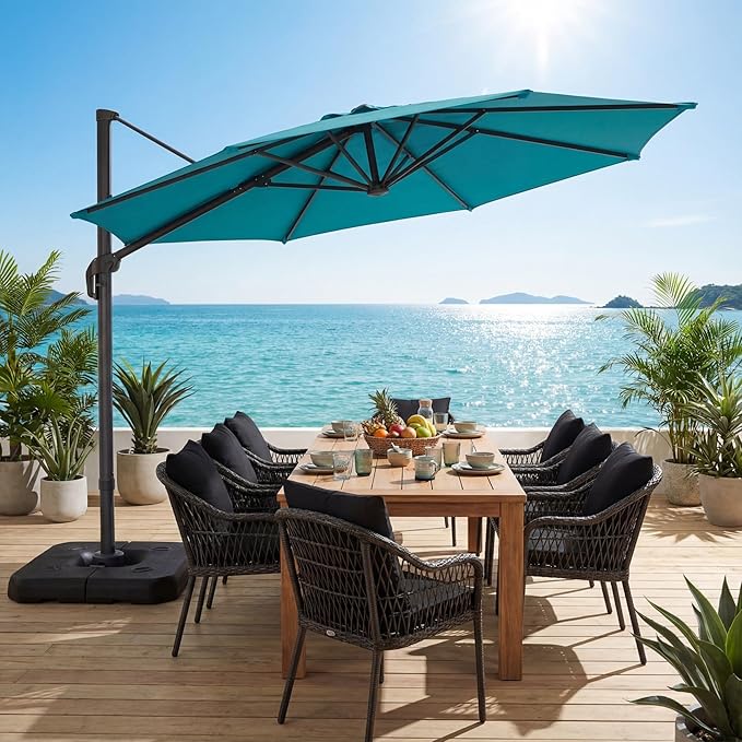 HOTEEL10x10ft Patio Umbrella Cantilever Umbrellas - Image 2