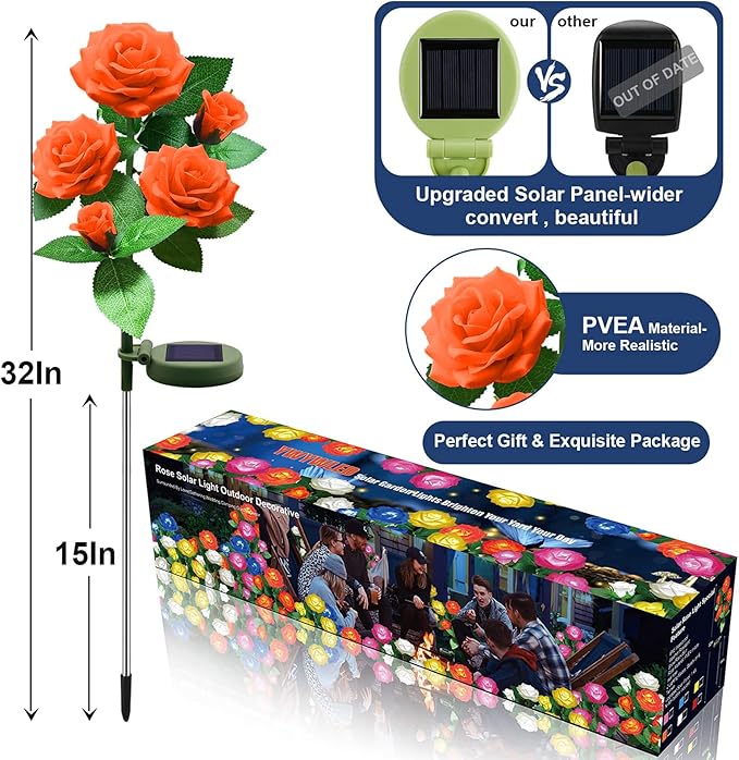 Solar Flower Lights Outdoor - Image 4