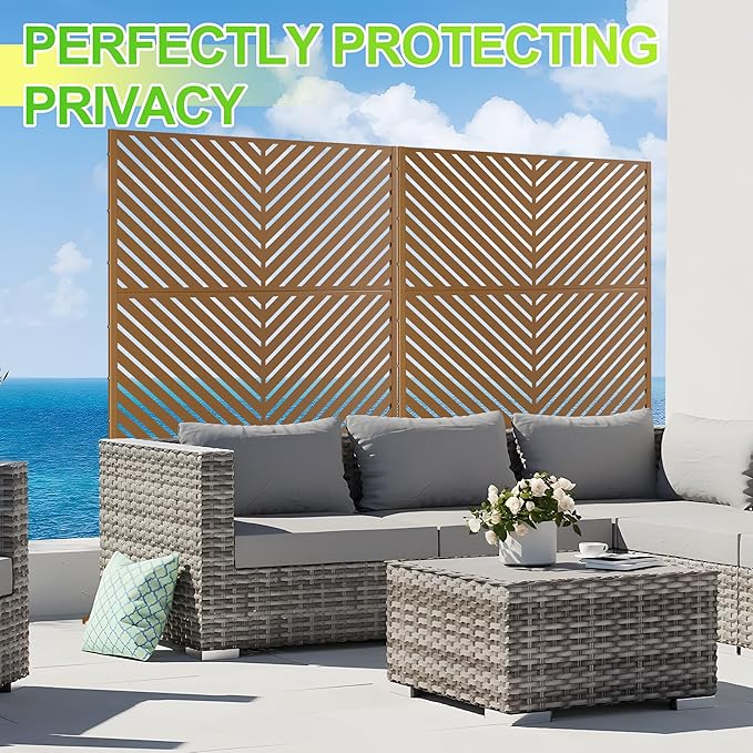 Outdoor Privacy Screen, Freestanding Privacy Fence Panels - Image 2
