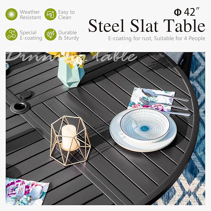 Sophia and William Outdoor Patio Dining Set - Image 5