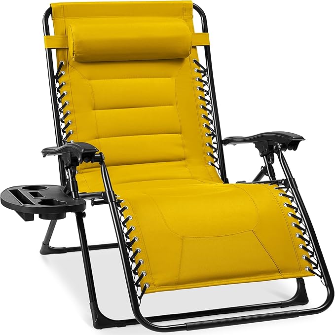 Best Choice Products Oversized Padded Zero Gravity Chair, Folding Outdoor Patio by BestChoiceProducts