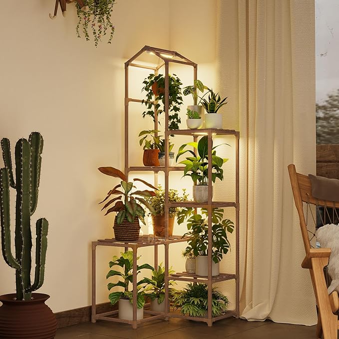Bamworld Tall Corner Plant Stands by Bamworld