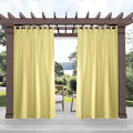 Exclusive Home Cabana Solid Indoor/Outdoor Light Filtering Hook-and-Loop Tab by Exclusive+Home