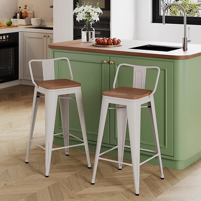 Yongchuang 30 inch Bar Stools Set of 2 Kitchen Bar Height Chairs - Image 3
