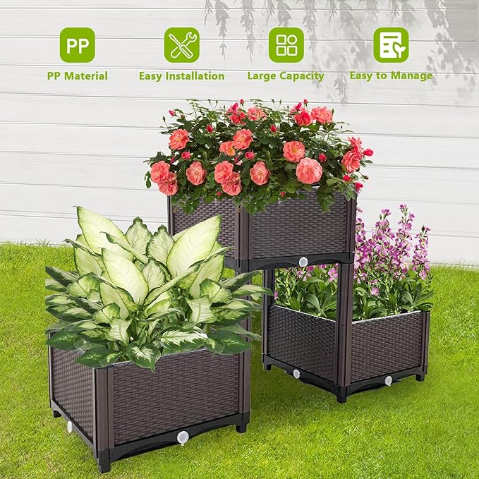 Raised Garden Bed with Legs Planters - Image 3