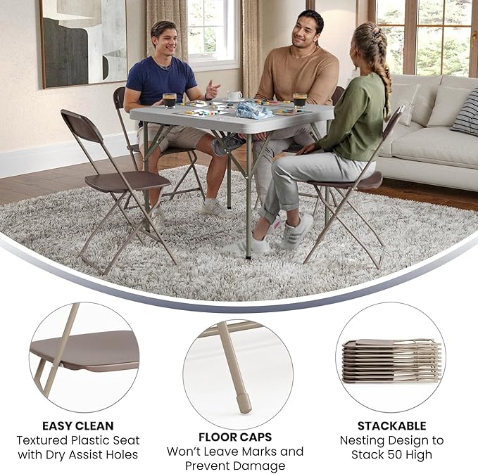 Flash Furniture Hercules Series Plastic Folding Chair - Image 5