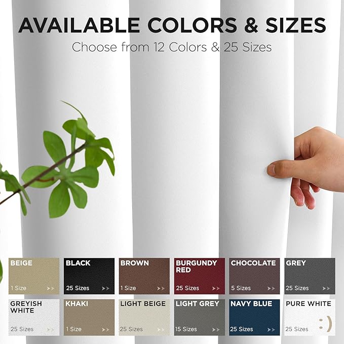 Joydeco Blackout Patio Sliding Door Curtains 90 Inches Long, Grommet Privacy - Image 7