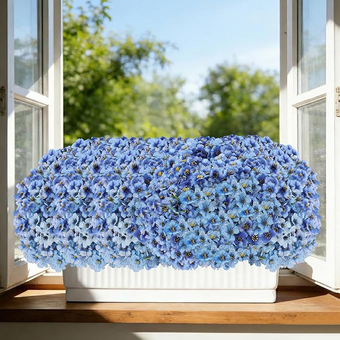 60 Pack Artificial Flowers for Outdoor Indoor Fake Plants, Faux Silk Flowers - Image 8