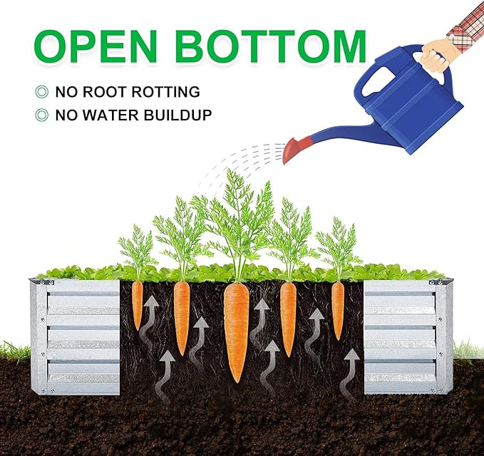 Galvanized Raised Garden Bed 2pcs Pack - Image 3