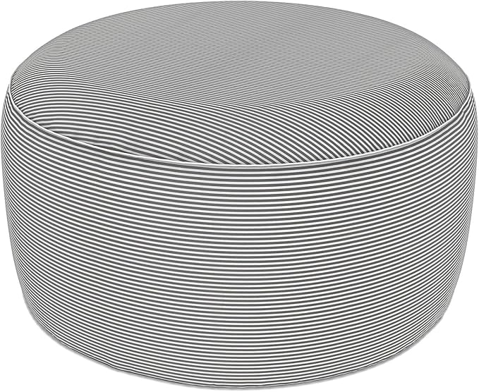 LVTXIII Indoor/Outdoor Extra Large Inflatable Ottoman Pouf D31 x H14 Inch by LVTXIII