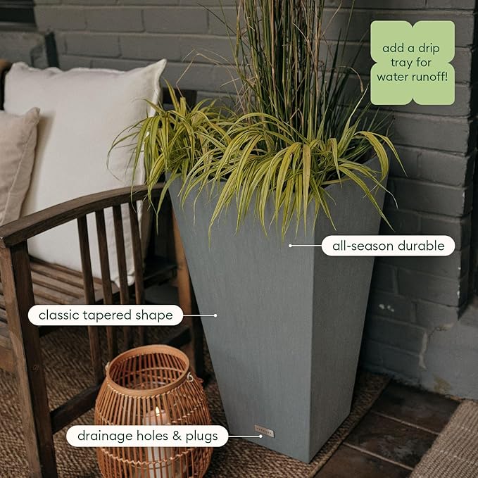 Veradek V-Resin Indoor/Outdoor Taper Planter - Image 5