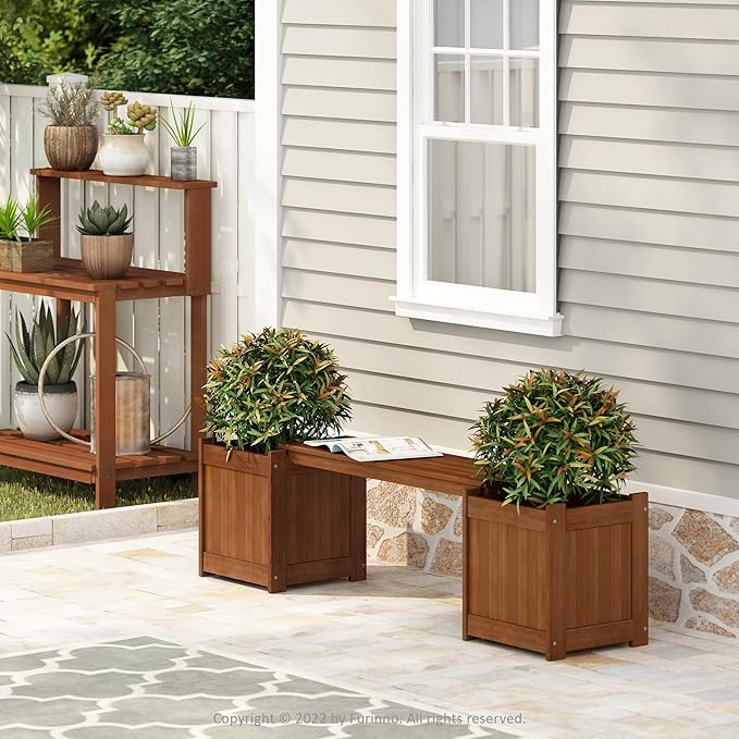 Furinno FG16011 Tioman Hardwood Flower Box - Image 2