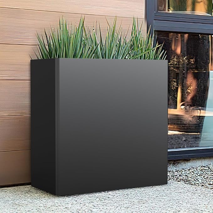 Galvanized Steel Tall Planter – 24x12x24in - Image 3