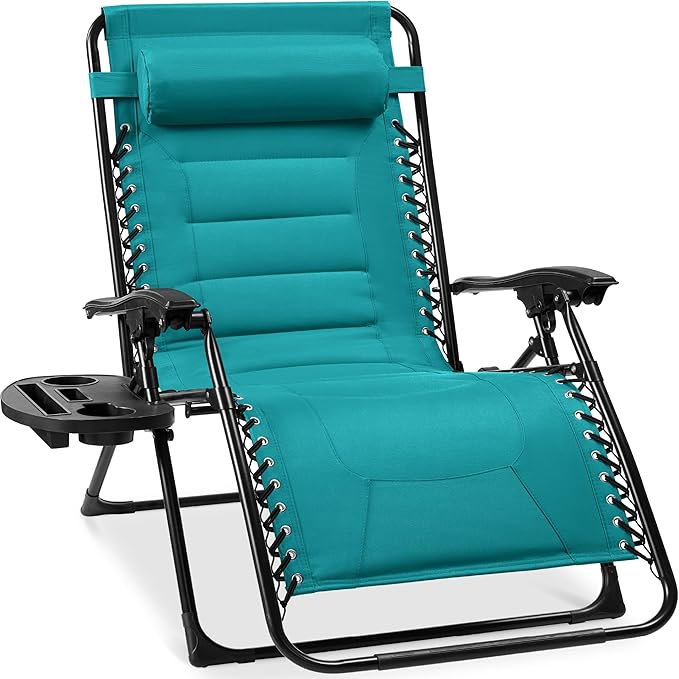 Best Choice Products Oversized Padded Zero Gravity Chair, Folding Outdoor Patio by BestChoiceProducts
