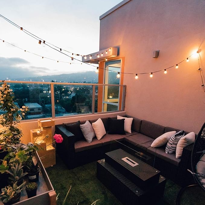 Brightown Led String Lights Outdoor 55Ft G40 Patio Lights - Image 9