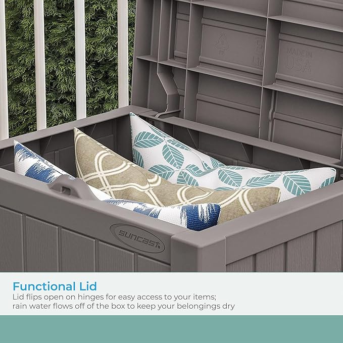 Suncast 22-Gallon Small Deck Box - Image 6