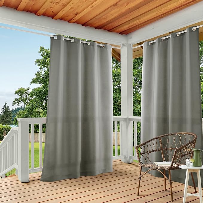 TOWN & COUNTRY BASICS Cabana Solid Heavyweight Indoor Outdoor Curtains by TOWN+%26+COUNTRY+BASICS