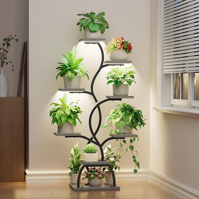 Plant Stand Indoor with Grow Light - Image 9