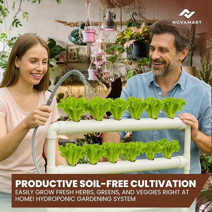 Hydroponic Plant Growing System – 36-Site PVC Indoor Garden Tower - Image 7