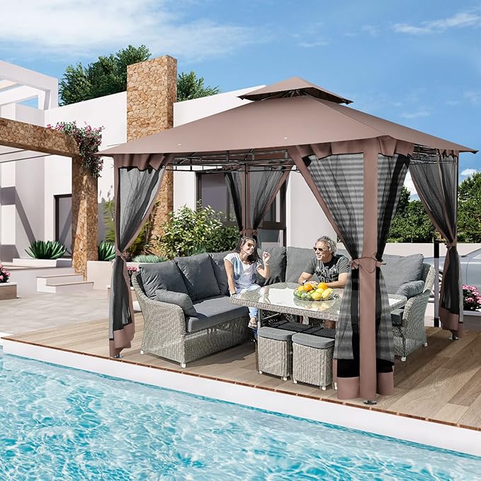 COBIZI Gazebo 10x10 Heavy Duty Gazebos - Image 6