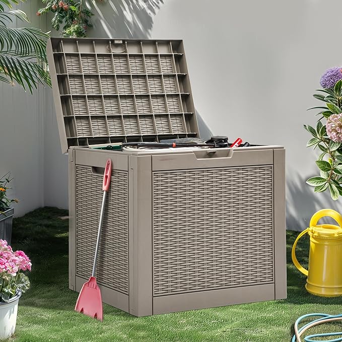 YITAHOME 32 Gallon Deck Box, Resin Storage - Image 7