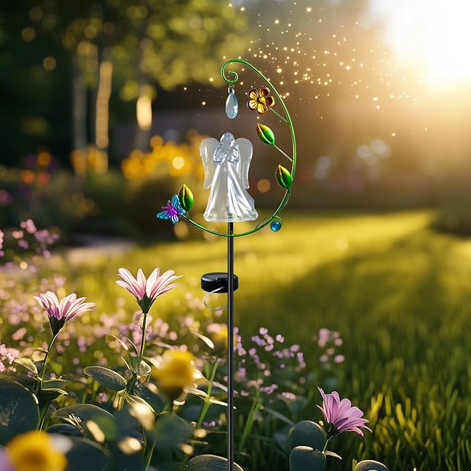 Solar Angel Light for Cemetery Decor - Image 2