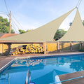 E&K Sunrise 13' x 13' x 13' Sun Shade Sail Triangle Canopy Shade Cover UV Block by EKSUNRISEINC