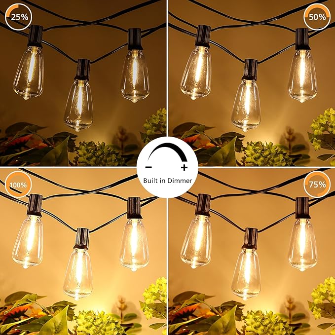 Brightever Dimmable Outdoor String Lights - Image 4