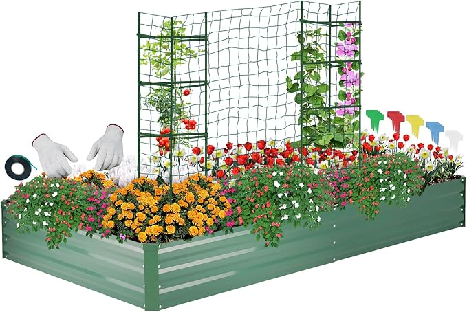ONCEMORE Galvanized Raised Garden Bed by ONCEMORE